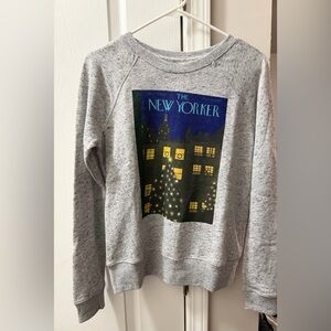 Abercrombie & Fitch Heather Gray Holiday Crew Neck